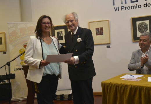A Noiesa Rosana Calvo recolleu o Premio Ramiro Carregal nos Atlante de Gravado